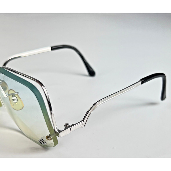 Vintage GLENDA CRAFT MA-33 Silver 5 1/2 Silver Tone 57-18 Eyeglass Frames Only main image 6